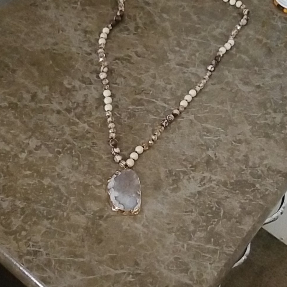 Boho necklace Natural Stone